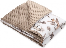 Copertina per bambini in minky con imbottitura Safari 80 × 100 cm