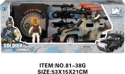 Military set with car and accessories