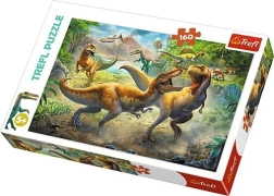 Puzzel 160 stukjes – vechtende tyrannosaurussen Trefl