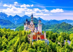 Puzzle Castello di Neuschwanstein in estate 1000 pezzi