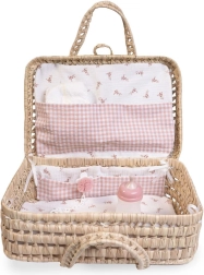 Gevlochten koffer met uitrusting voor pop ANTONIO JUAN