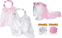 Karneváli fejpánt fátyollal