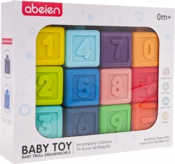 Set rubberen sensorische blokken met wiskundige activiteiten (12 stuks)