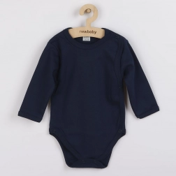 Infant full-opening bodysuit grey with stars New Baby Classic II