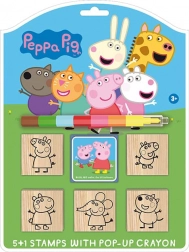 Peppa Pig Stamp Set with Crayons