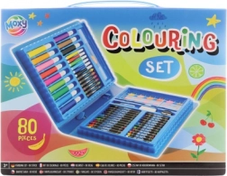 box met schildersbenodigdheden 80 stuks