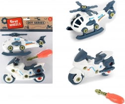 Közlekedési eszközök készlet csavarozással