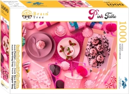Puzzle Brain Tree Pink Table Setting