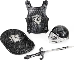 Lovagi készlet sisakkal és páncéllal