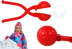 Moule à boules de neige motif ballon, rouge, 20 × 5 × 5 cm