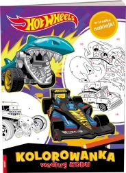 Hot Wheels color-by-code coloring book