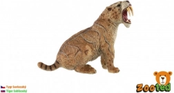 Plastfigur af sabeltiger 11 cm