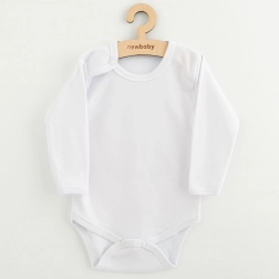 Hosszú ujjú újszülött body New Baby – fehér