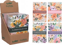 Lined Notebook Blossoms 21 × 14.5 cm, 80 pages