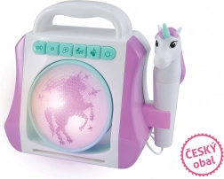 Karaoke box with microphone - unicorn