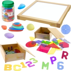 Masterkidz panneau LED boîte sensorimotrice avec accessoires