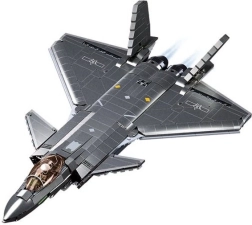 Sluban Army Invisible J-20 Stealth Fighter with Metallic Finish Building Set