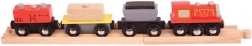 Bigjigs Rail cargo train with tracks