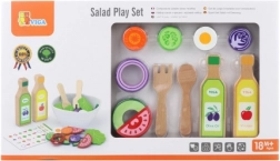 set in legno per insalata per bambini
