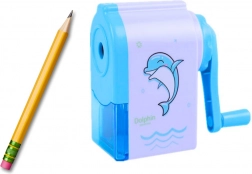 Dolphin Blue Hand Crank Sharpener