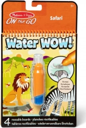 Safari Watercolor WaterWow Coloring Book for Children