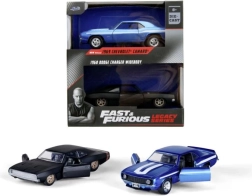 Fast & Furious – doppio set Chevrolet Camaro 1969 e Dodge Charger Wide Body 1968 1:32
