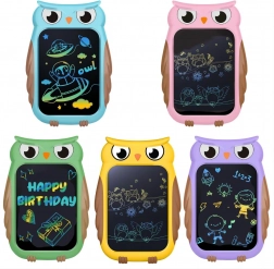 Otroška LCD pisalna tablica Sova 8,5" z barvnim zaslonom in pisalom