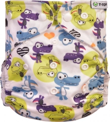 T-TOMI AIO Couche-culotte Crocodiles