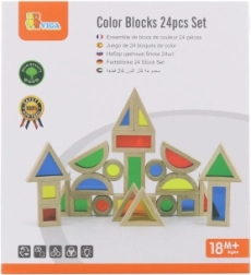 Set of Wooden Colorful Blocks by Viga