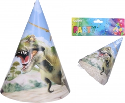 Party klobučki DINO 15 cm, 6 kosov