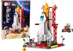 Set di costruzione razzo spaziale con rampe di lancio, 500 pezzi