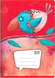 notebook A5, 10 sheets – ruled 20 mm