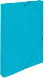 Boîte d'archive avec élastique bleue