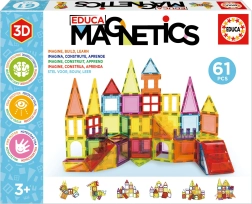 educa magnetická stavebnice magnetics 61 dílků
