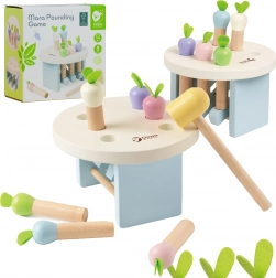 Wooden Game Hammer the Carrot with Mallet