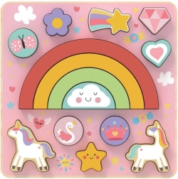 Balancering puslespil Enhjørning 2 i 1