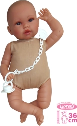 Llorens bambola realistica neonato con suoni e corpo morbido