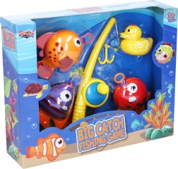 Fang små fisk med lille and