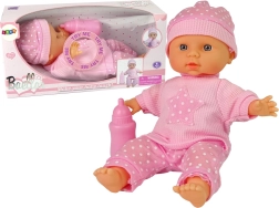 Poupée bébé sucrée Biberon rose Sons