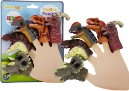 Rubber Finger Puppets Dinosaurs, Set of 5