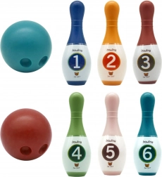 Colorful Kids Bowling Pins with Numbers WOOPIE