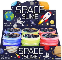 Glitter slime Space – stretchy putty, 1 pc (assorted colors)