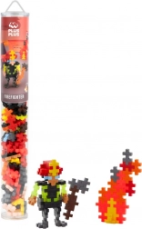 Plus-Plus Firefighter – construction set in a tube (100 pieces)