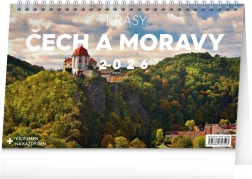 Calendario da tavolo Bellezze di Boemia e Moravia 2026