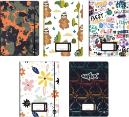 Sešit Oxybook A5 40 listů s barevnými motivy