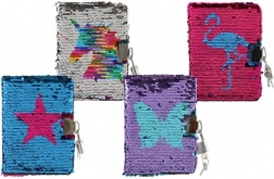 Sequin Notebook with Lock TEDDIES