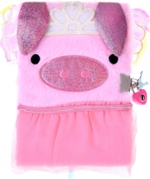 Pink Secret Diary with Piggy Shaped Lock