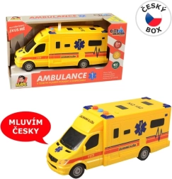 Ambulantno vozilo na inerciju sa svjetlom i zvukom, 19 cm