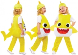 Kostuum Baby Shark geel voor kinderen 3-4 jaar