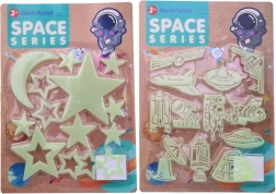 Illuminated Decoration with Space Theme 30 x 21 cm